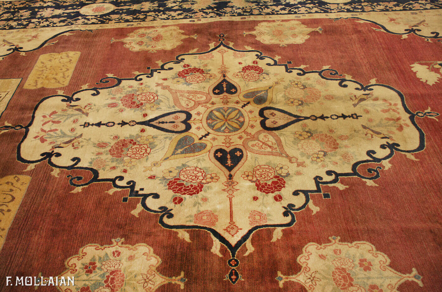 Tapis Persan Antique Kerman n°:46492135